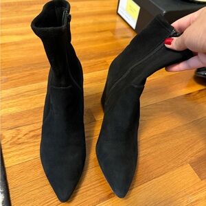 Loeffler Randall Black ISLA sock ankle bootie 7.5